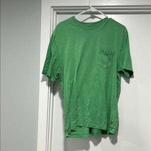 Vibrant Green Short Sleeve Tee with Classic Crew Neck